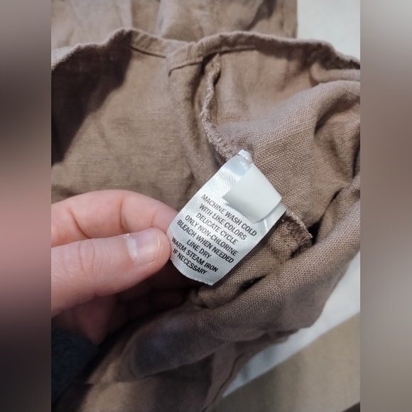 Women's Casual Light Brown Shirt - Picture 6 of 8